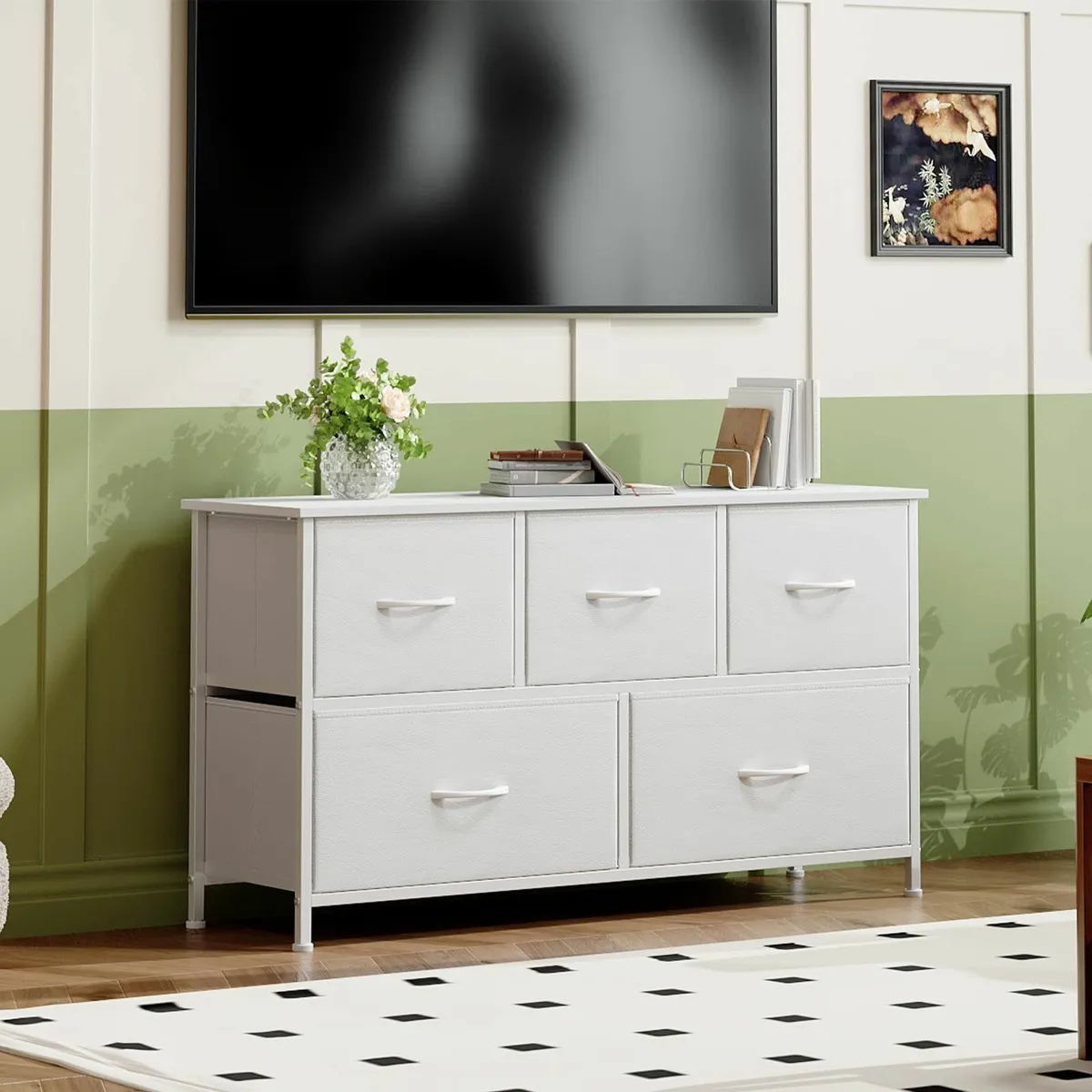 Chest of Drawers with 5 Wide Storage Organiser - Image 2