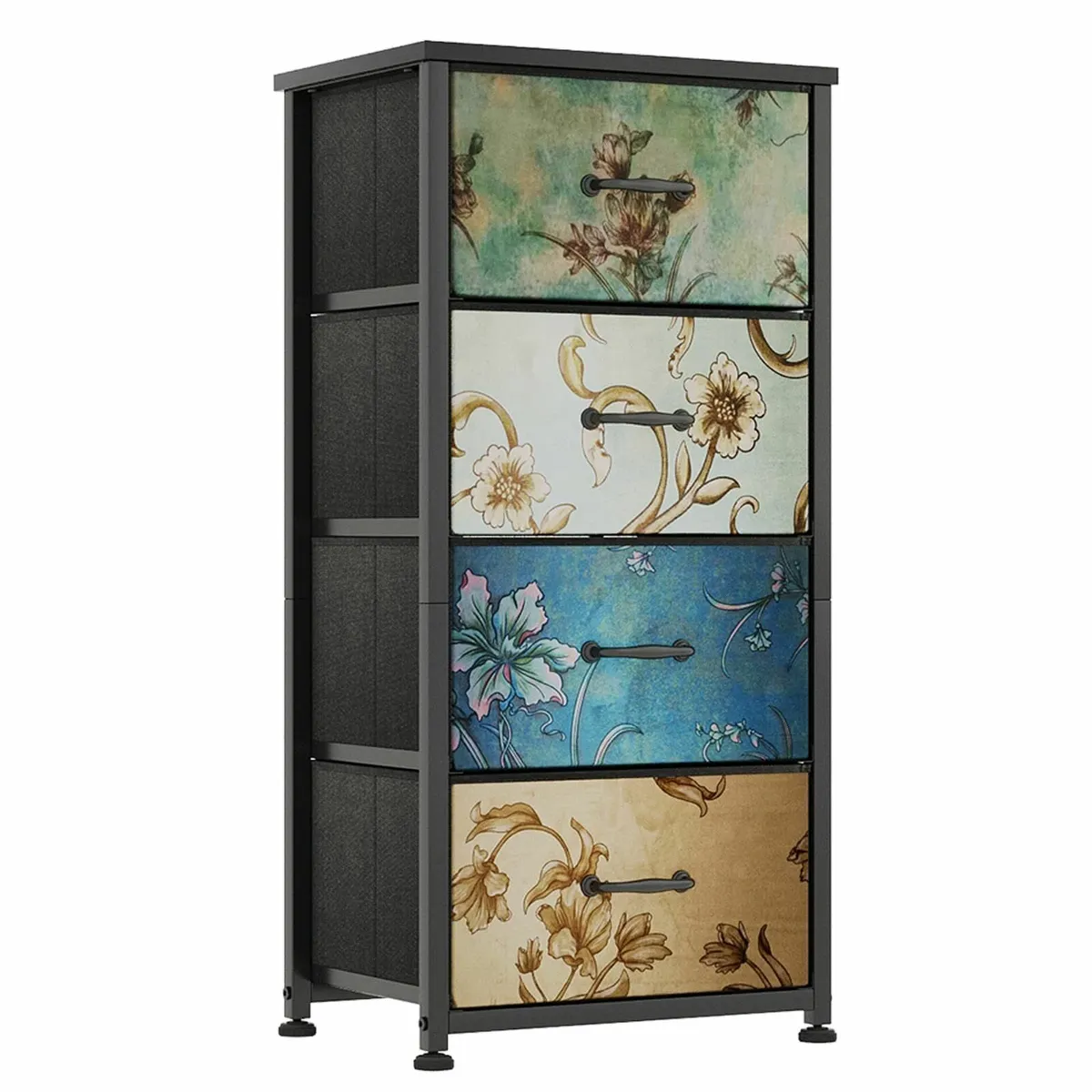 Chest of Drawers Bedroom with 4 and Flower - Image 1