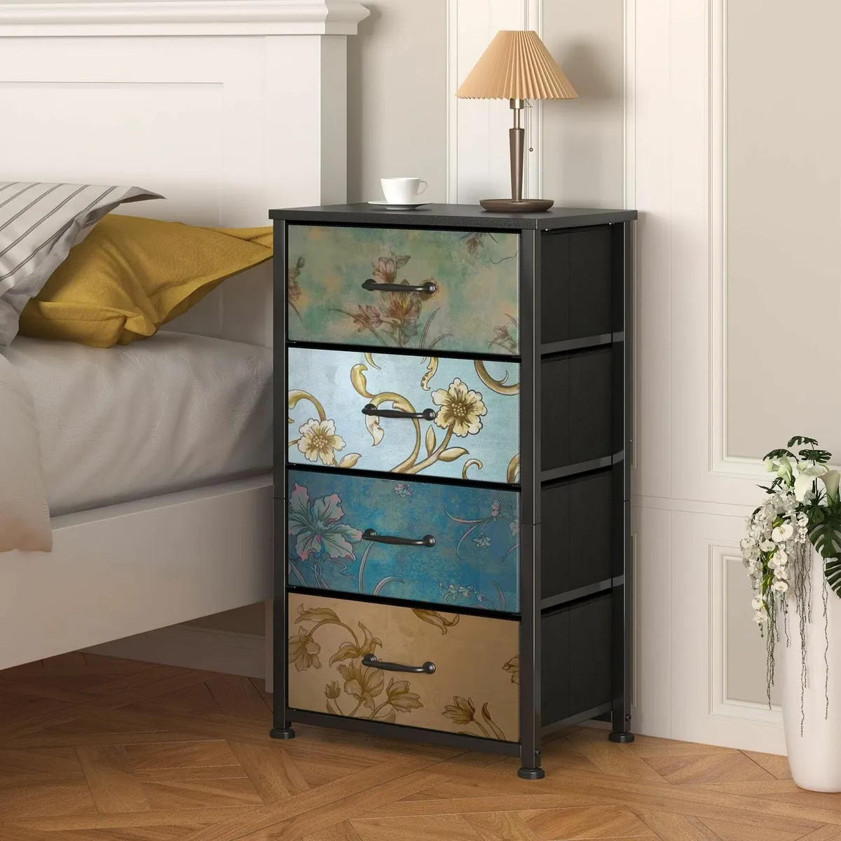 Chest of Drawers Bedroom with 4 and Flower - Image 2