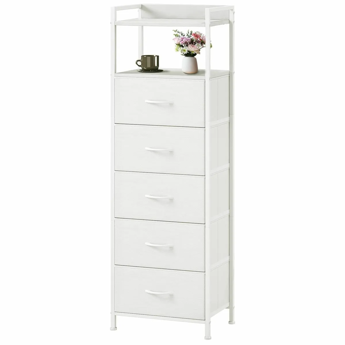 Tall Chest of Drawers for Bedroom with 5 Storage - Image 1