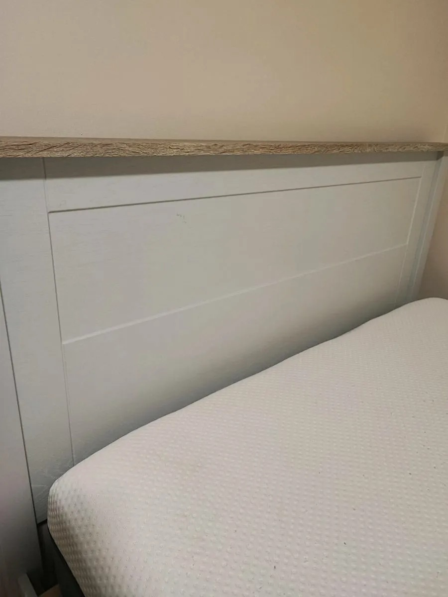 Sturdy double bed and mattress excellent condition - Image 3