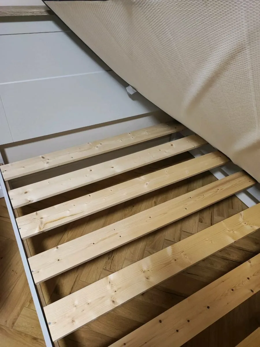 Sturdy double bed and mattress excellent condition - Image 4