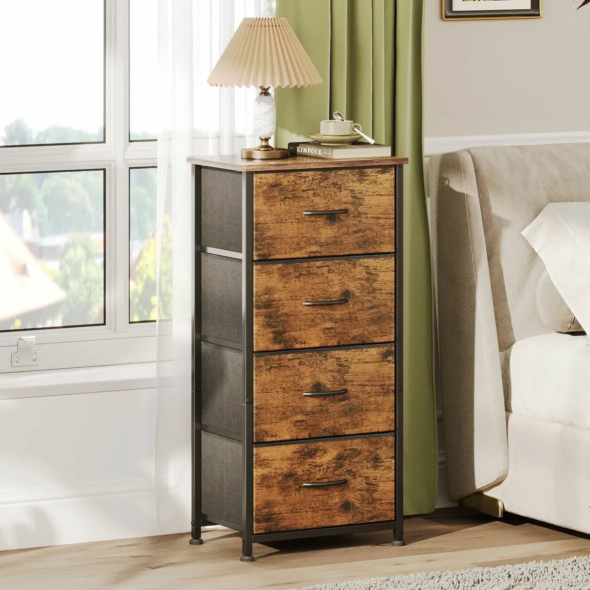 Chest of Drawers Bedroom 4 Tall Dresser for - Image 2