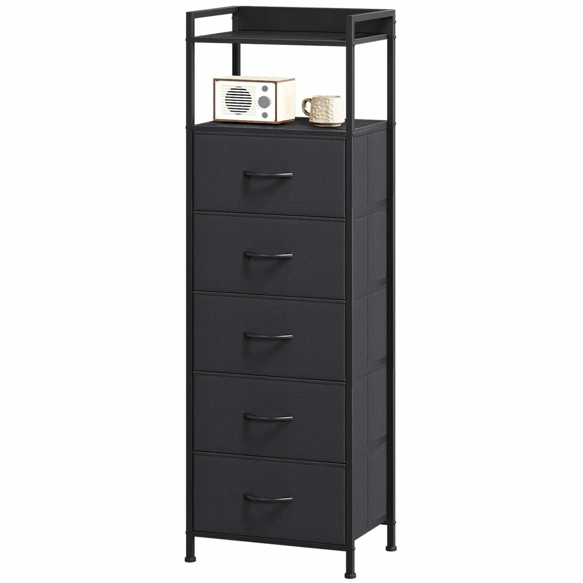 Tall Chest of Drawers for Bedroom with 5 Storage - Image 1
