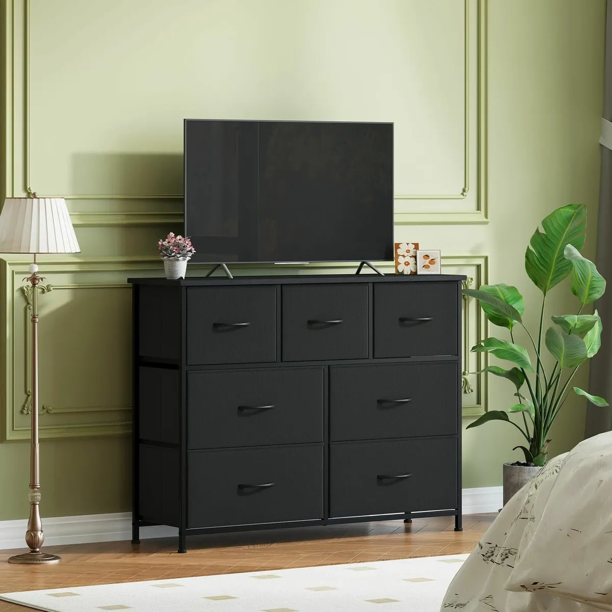 Chest of Drawers for Bedroom with 7 Wide Storage - Image 2