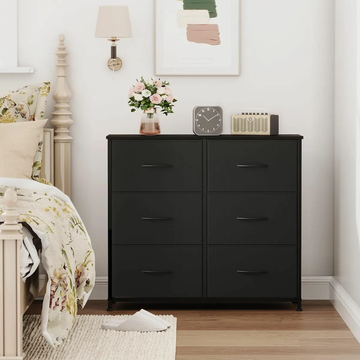 Chest of Drawers for Bedroom with 6 Wide Storage - Image 2