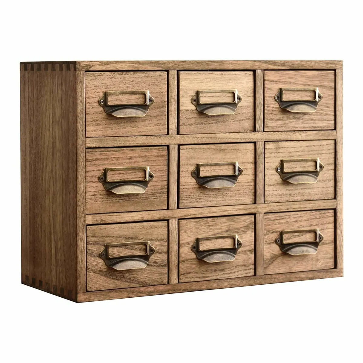 Wood Storage Drawer Units Desktop Organiser Chest - Image 1