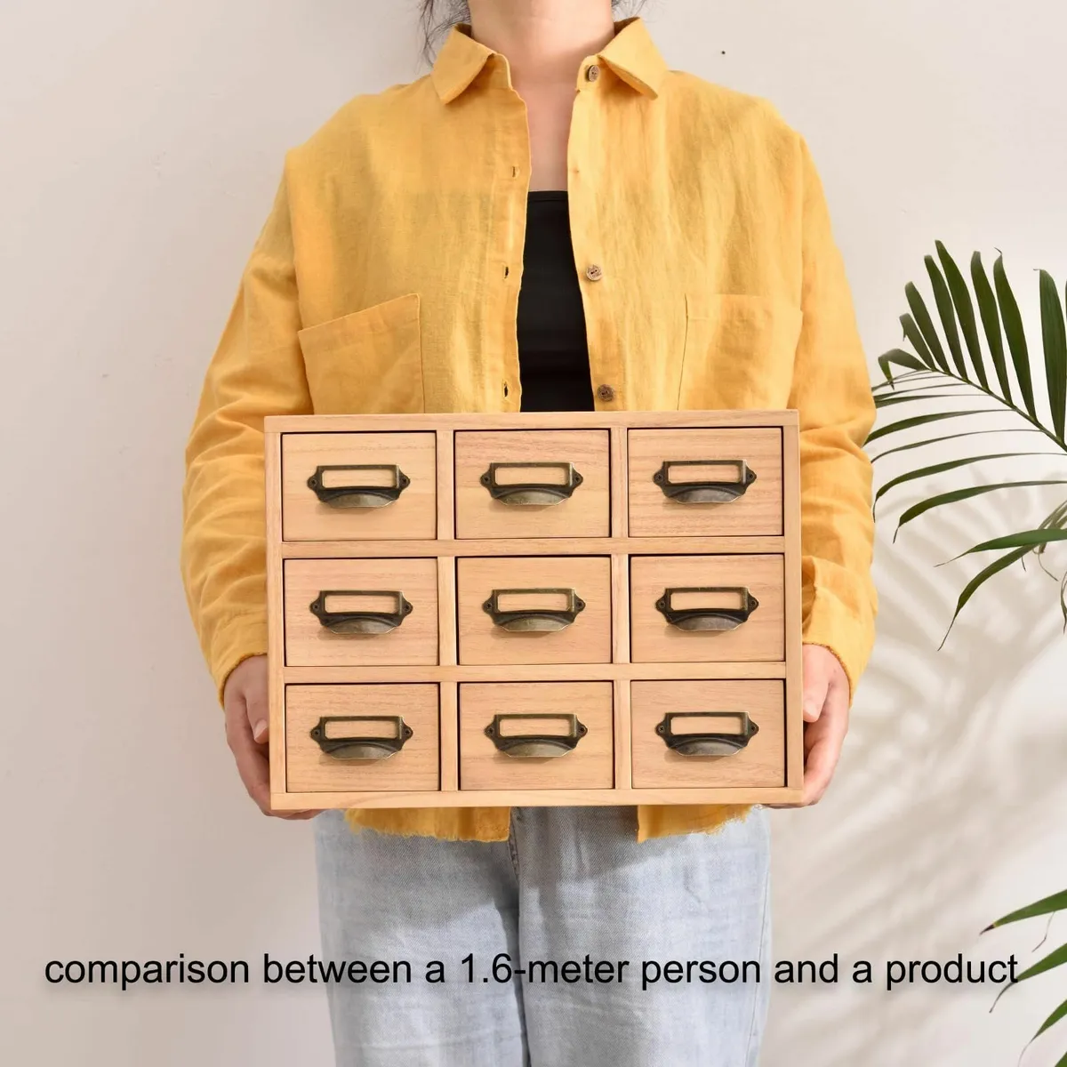 Wood Storage Drawer Units Desktop Organiser Chest - Image 4