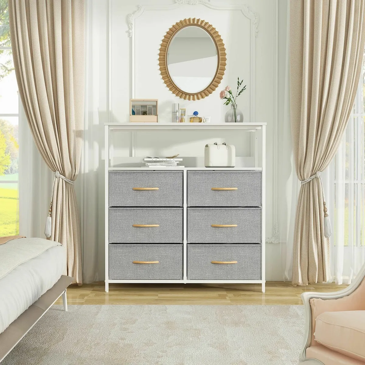 Chest of Drawers Bedroom furniture with 6 Storage - Image 2