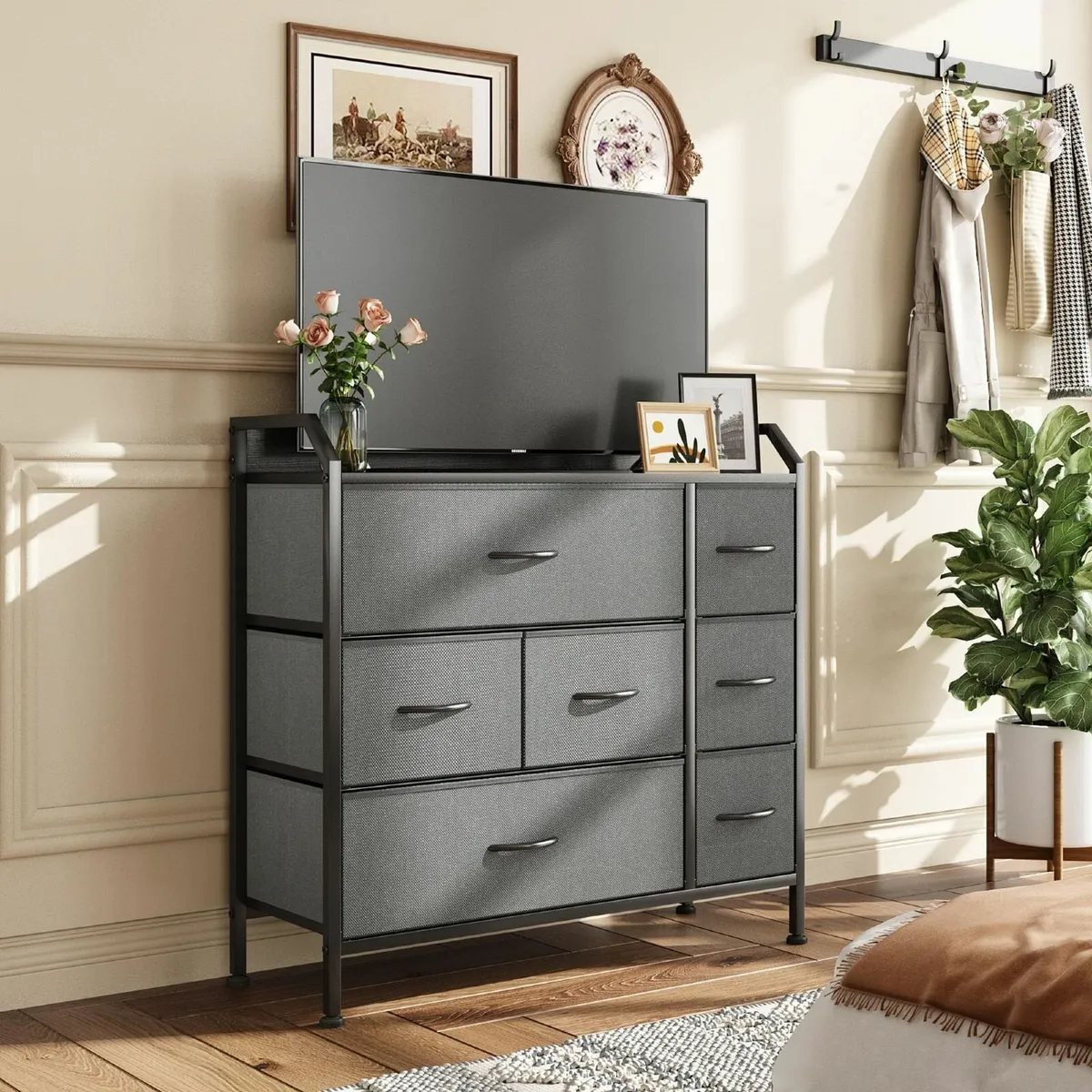 Chest of Drawers Storage Organizer Unit with 7 - Image 1