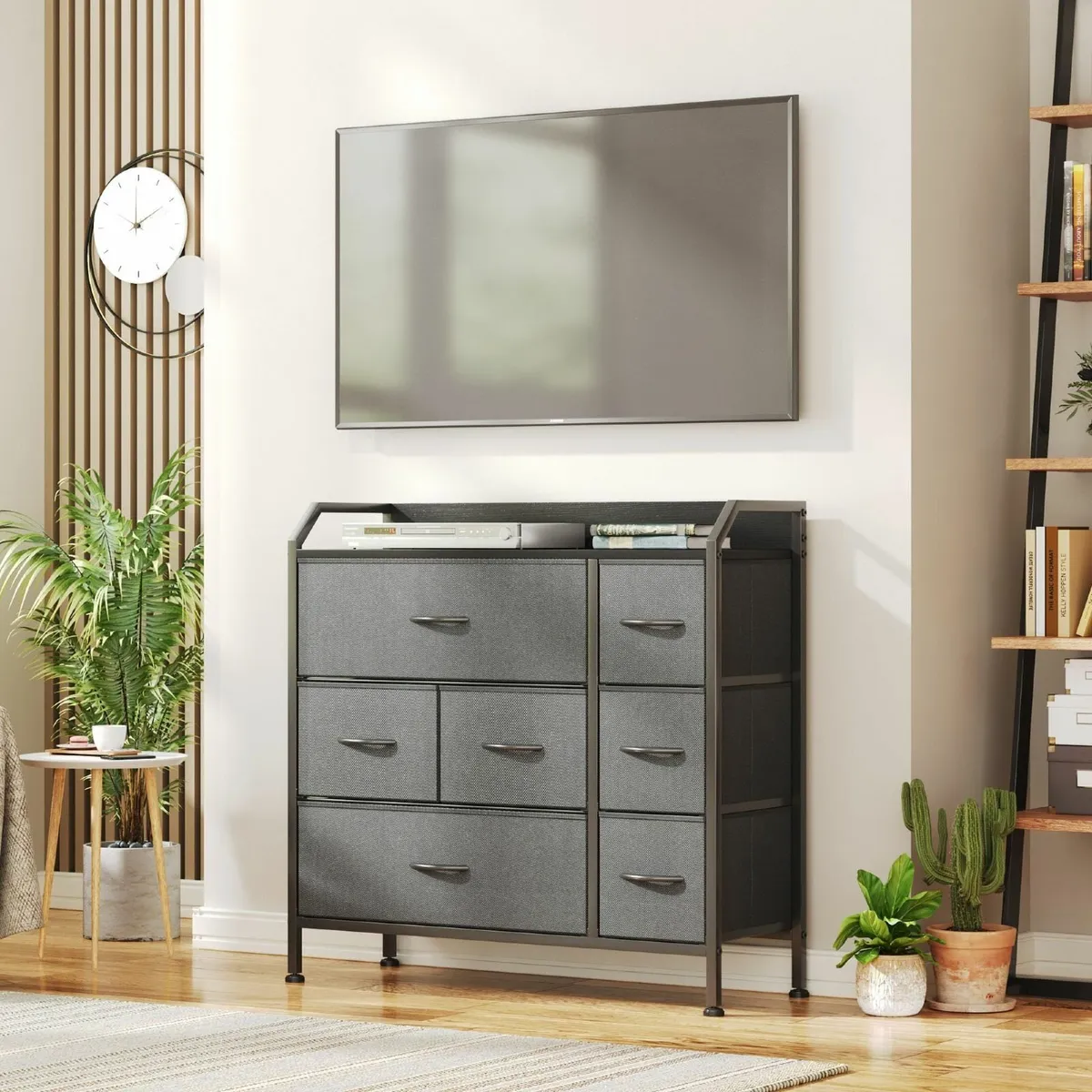 Chest of Drawers Storage Organizer Unit with 7 - Image 4