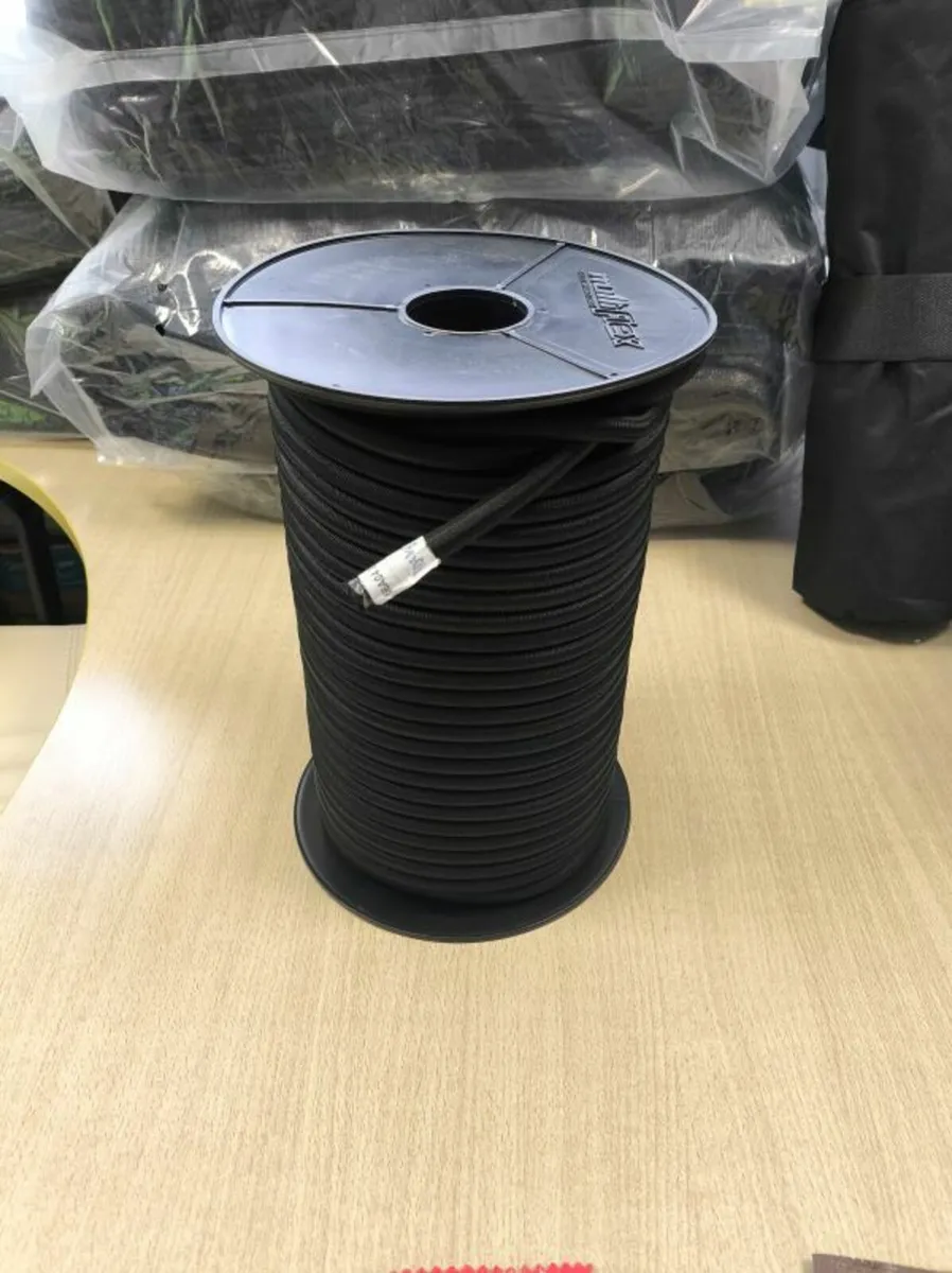 Elastic Shock Cord Bungee  10mm / 50m - Reel Black - Image 1