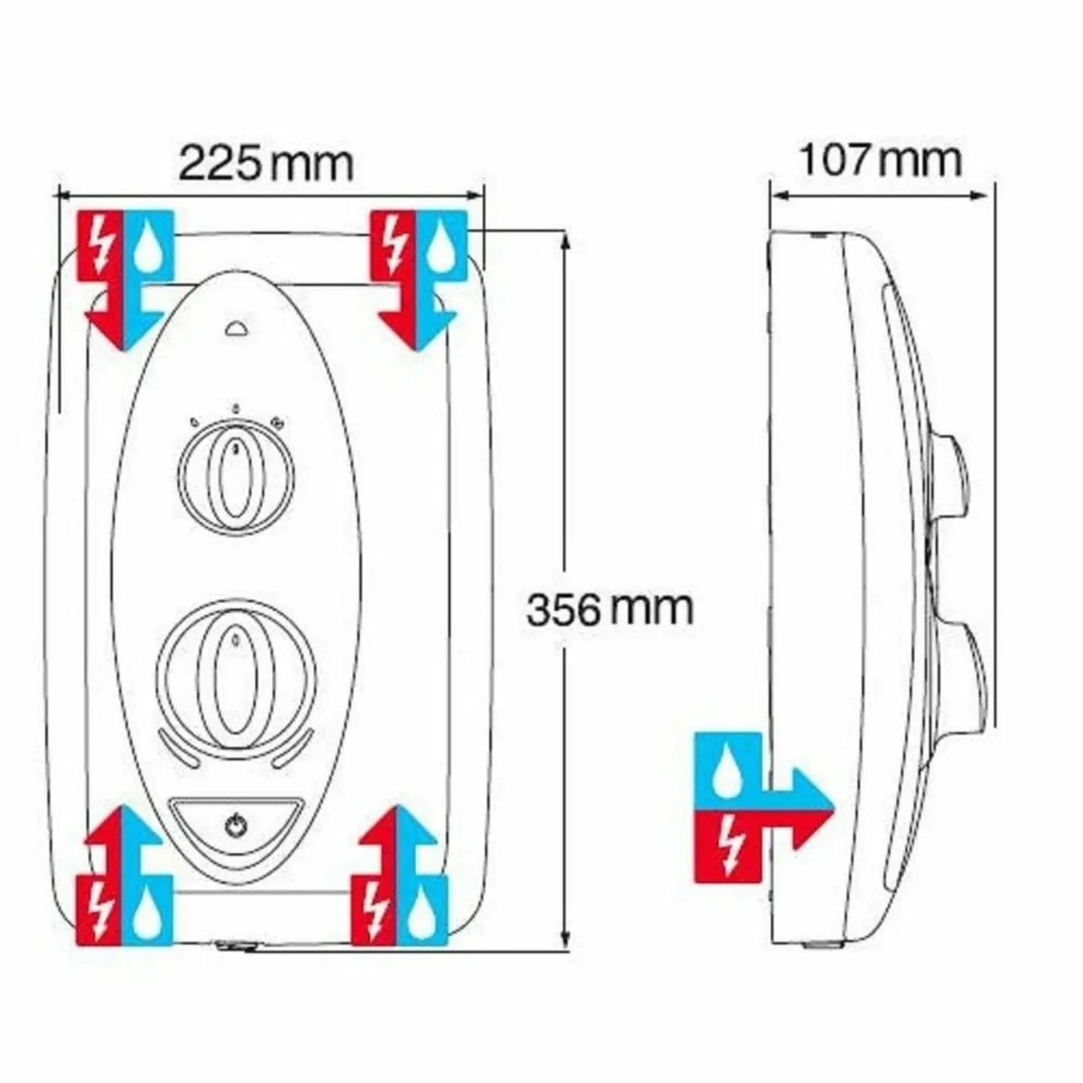 Showers 1.1788.010 Jump Multi-Fit 8.5 kW Electric - Image 3
