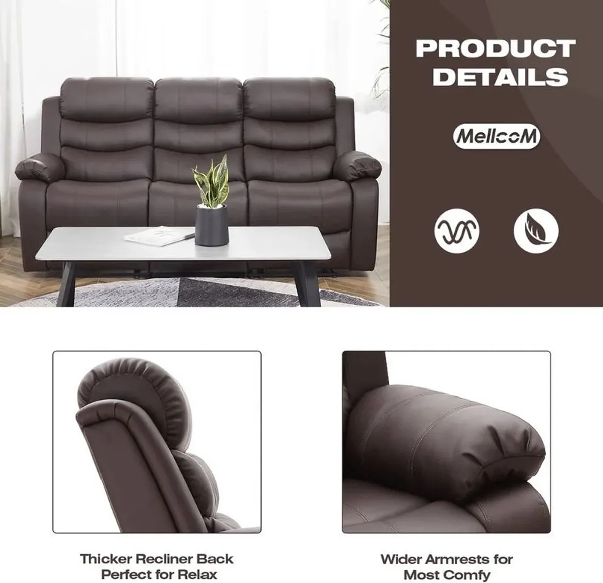 Relax in Style Premium Reclining Sofas FREE DELIVERY - Image 3