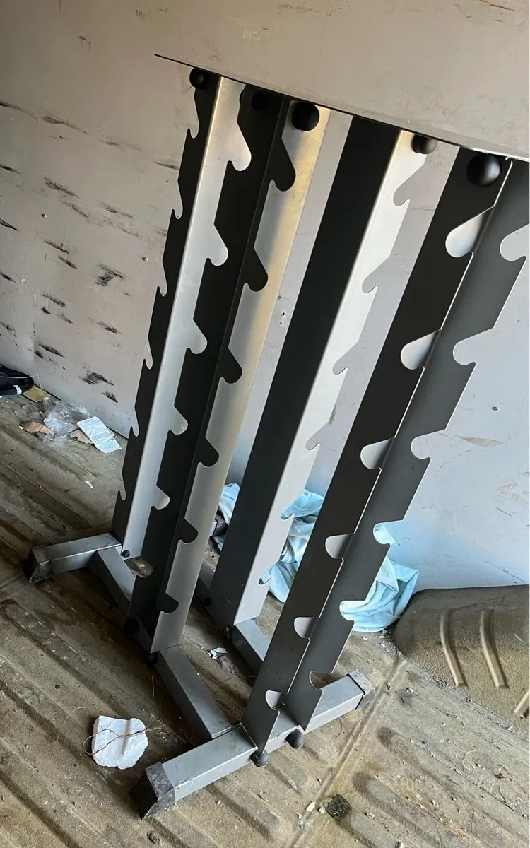 Body power 4 tier dumbbell storage rack - Image 2