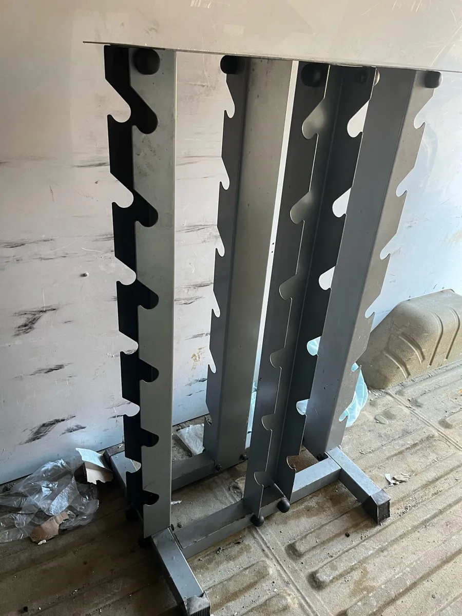 Body power 4 tier dumbbell storage rack - Image 4