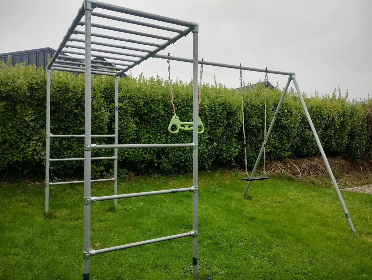 Children’s Metal Climbing Frame & Swing Set - Image 1