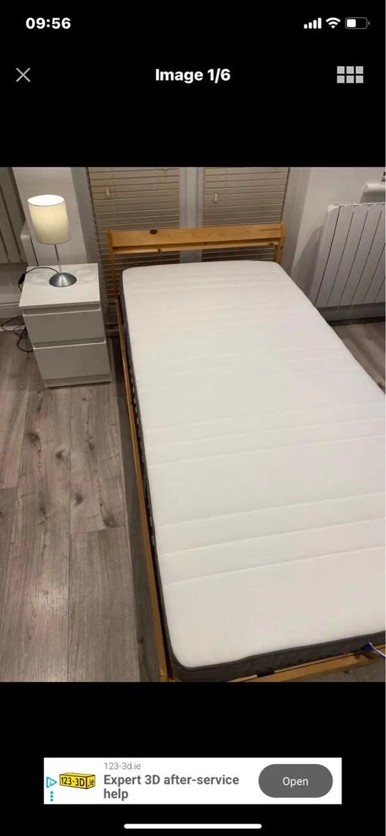 Bed and mattress - Image 1
