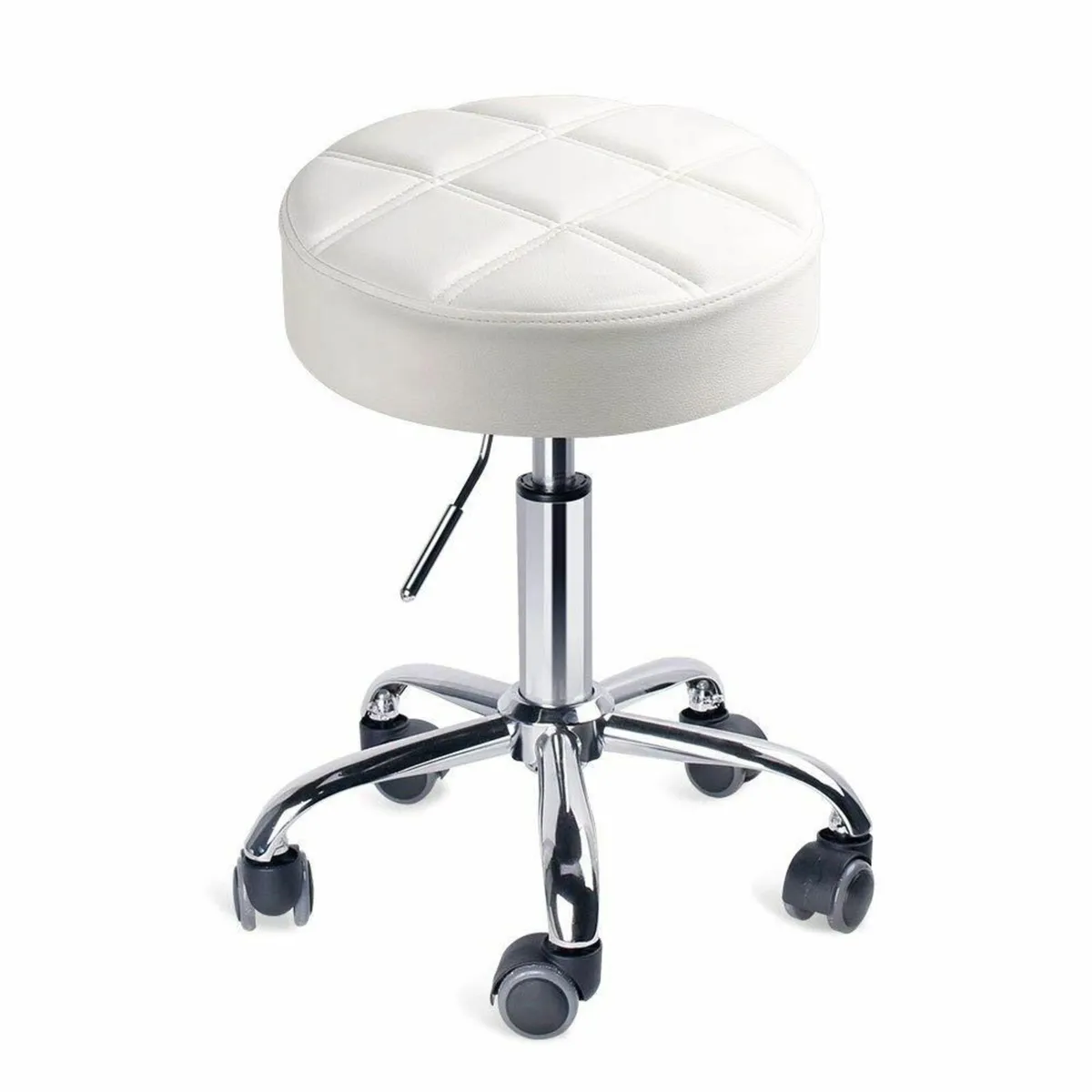 Swivel beauty Stool Round Rolling Stools Adjustabl - Image 1