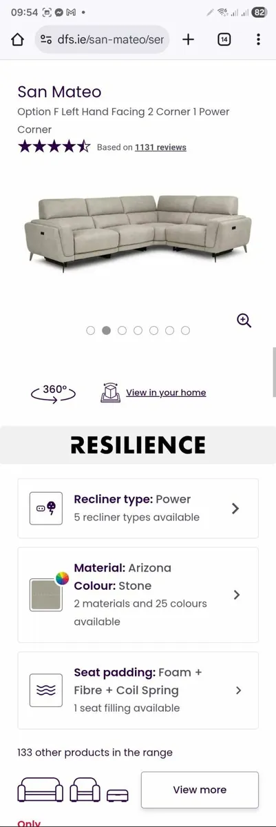 Dfs San mateo power corner sofa - Image 2