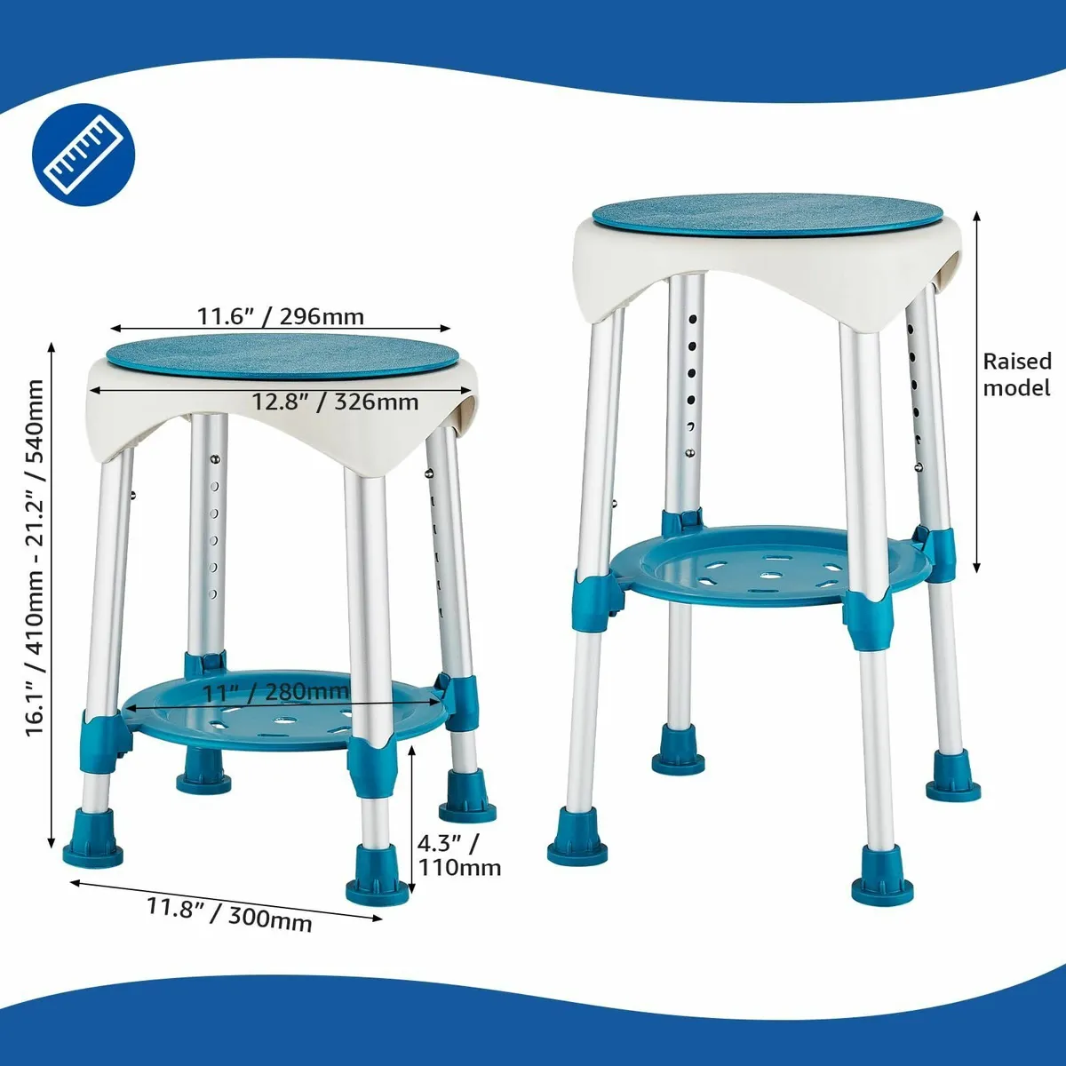 Shower Stool for Inside Upgrade Swivel Chair - Image 2