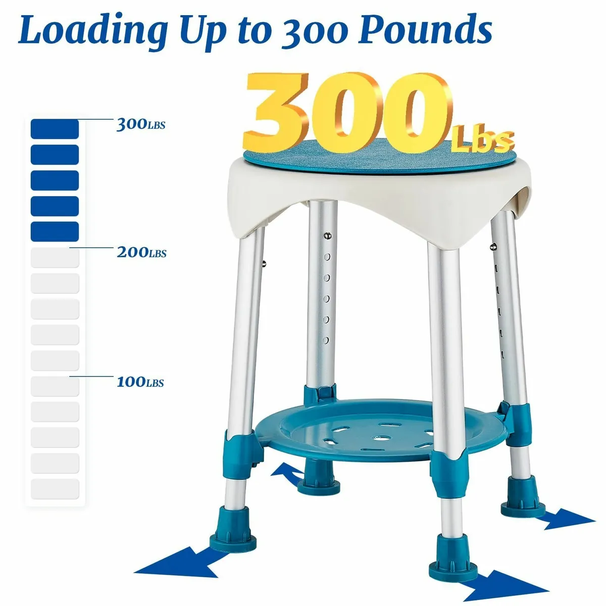 Shower Stool for Inside Upgrade Swivel Chair - Image 3