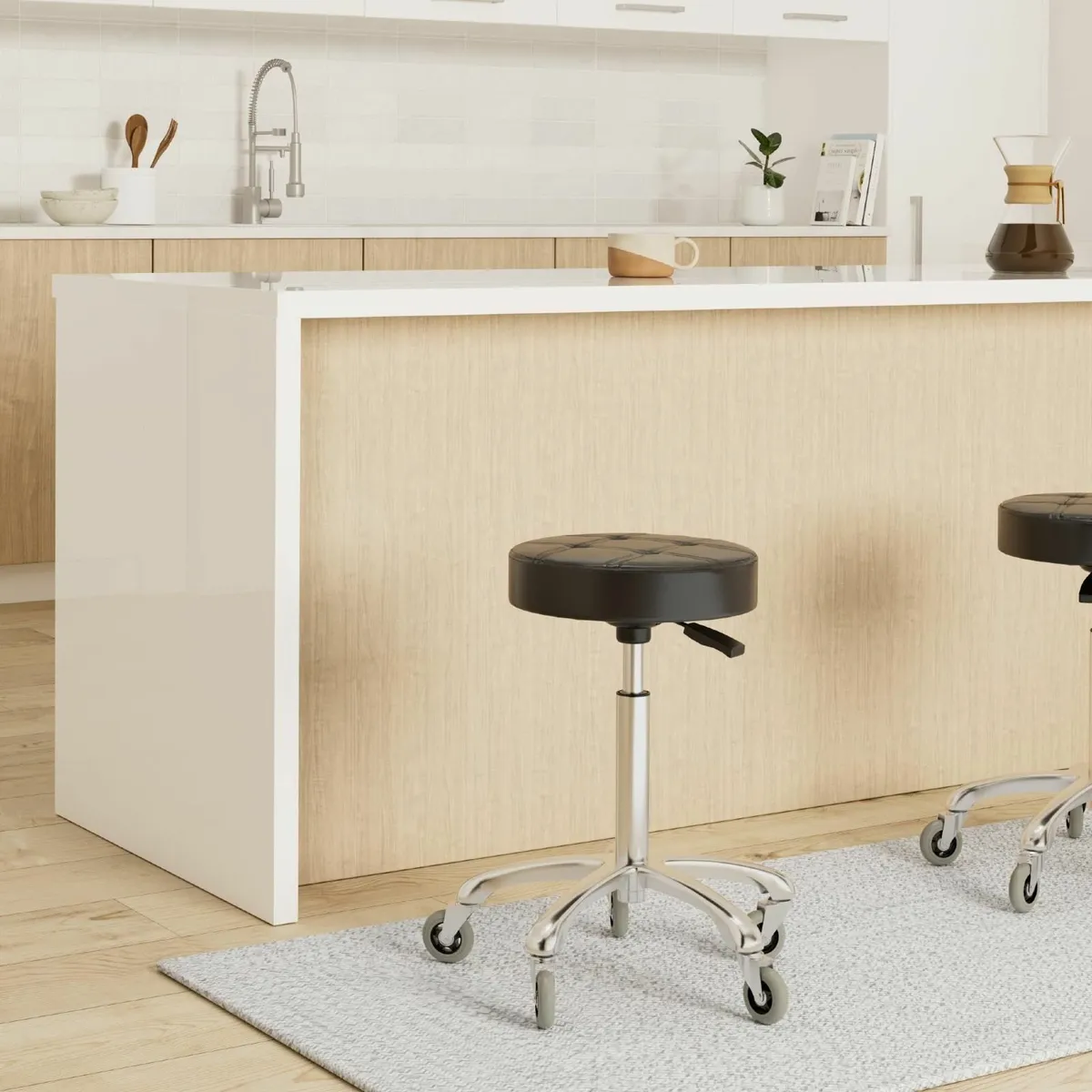 Swivel Stool Chair Height Adjustable 400 lbs - Image 2