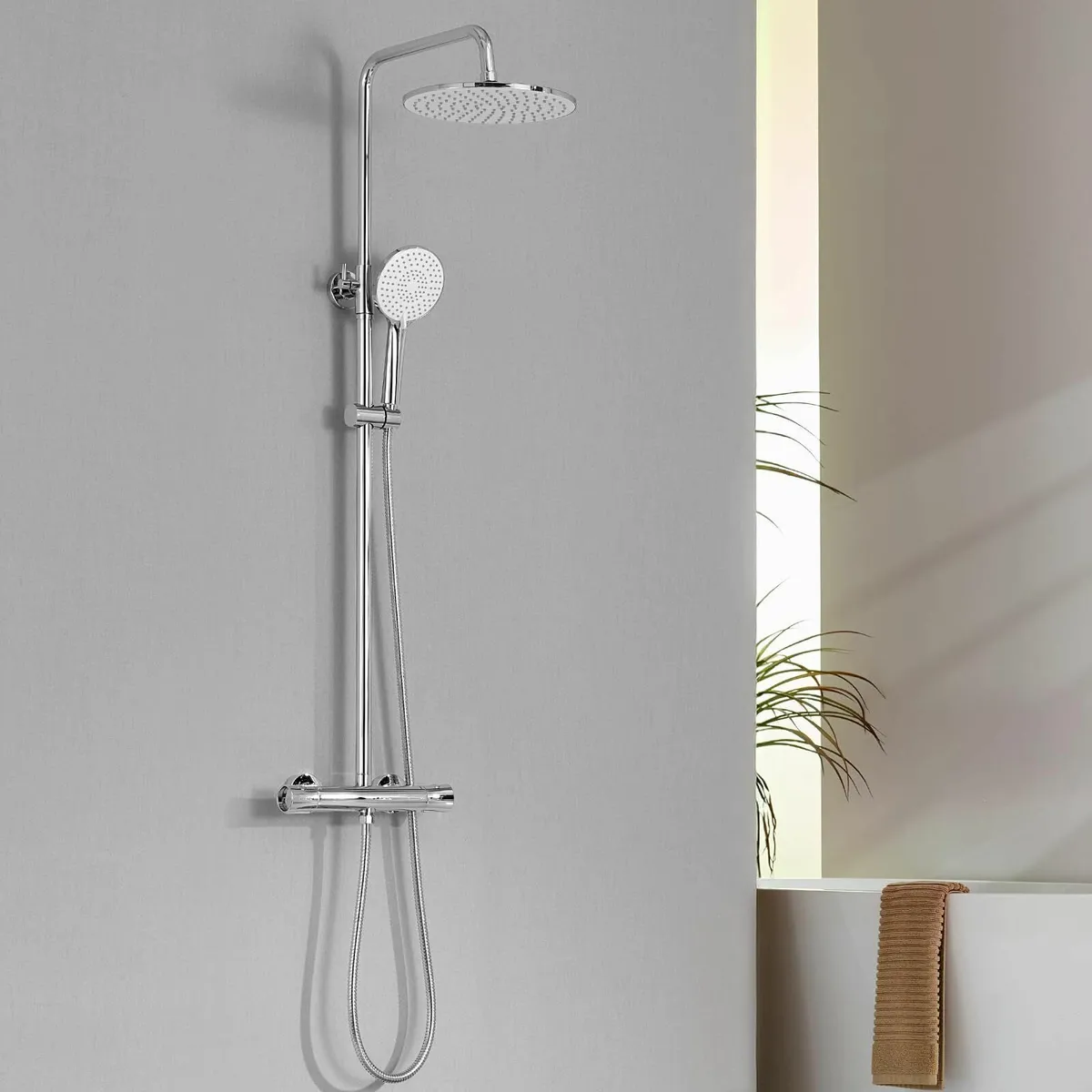 Thermostatic Shower Mixer Set 10 Overhead - Image 1