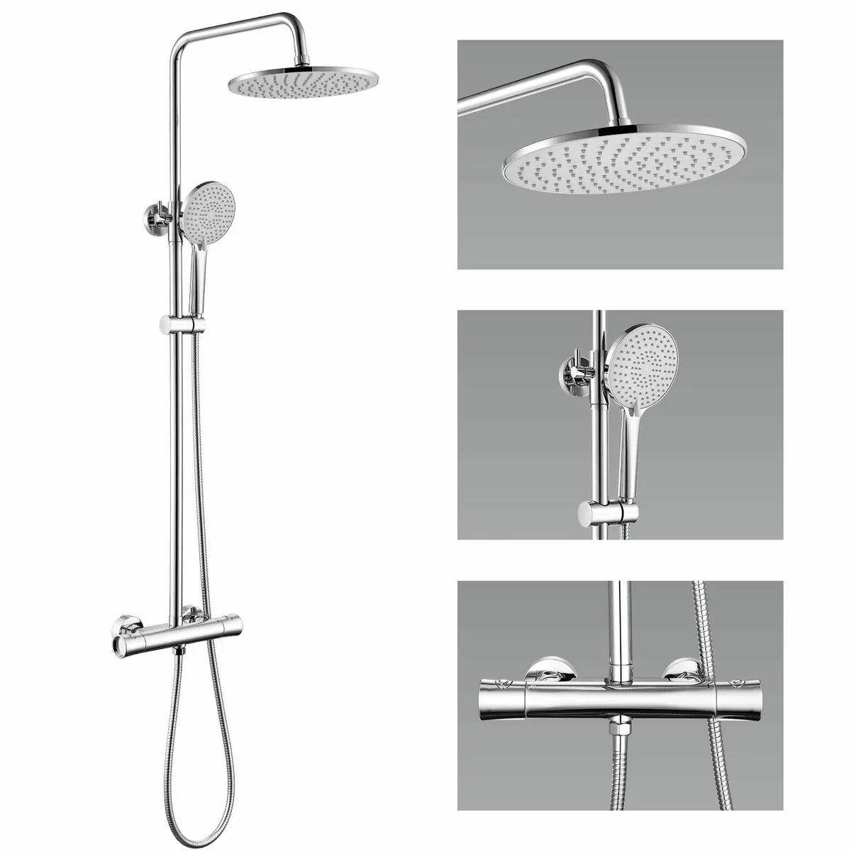Thermostatic Shower Mixer Set 10 Overhead - Image 4