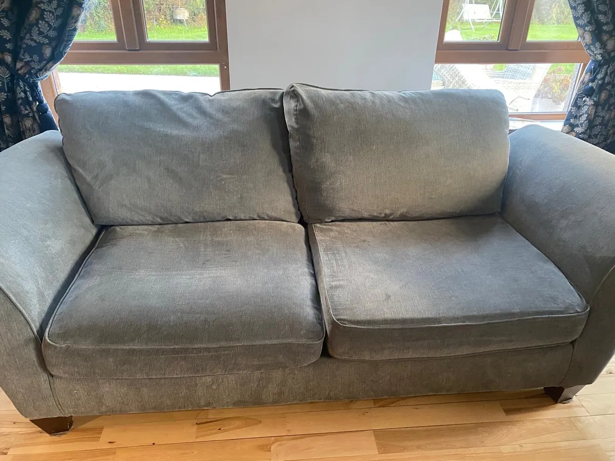 3+2 Grey Fabric Sofa - Image 3
