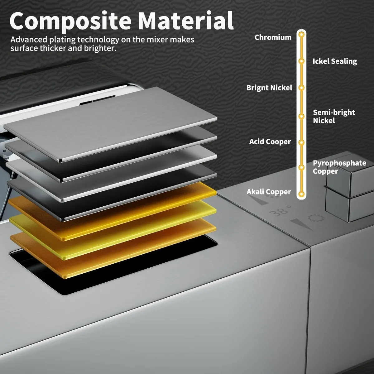 Thermostatic Bar Mixer Shower with 3/4 G Top - Image 4