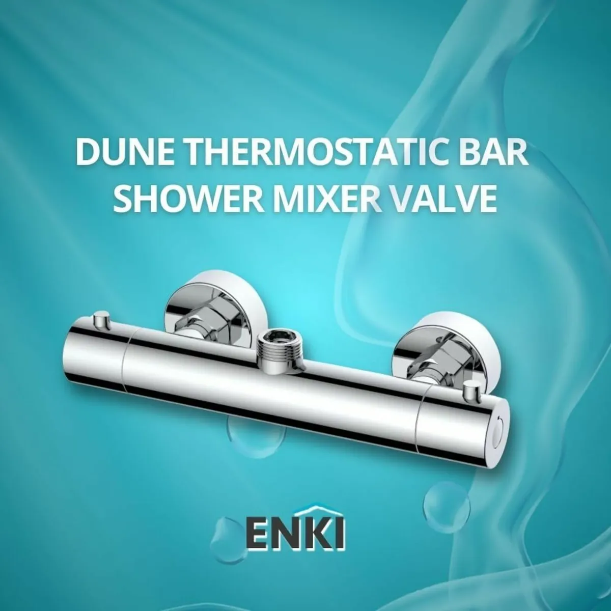 Dune T32 Chrome Thermostatic Shower Mixer Valve - Image 2