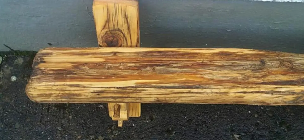 Rustic Driftwood Floating Shelf / Stove Mantel - Image 3