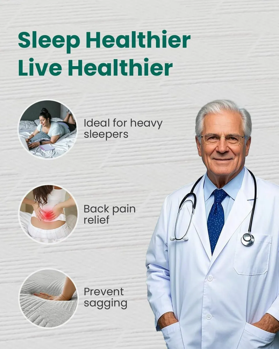 Mattress Topper Double Bed Thick Firm with - Image 2