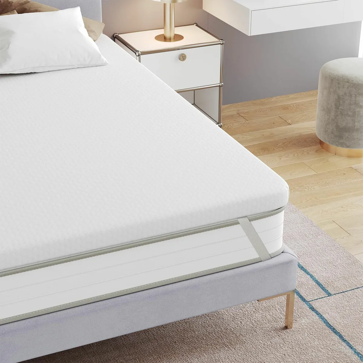 FRIDEKO Single Memory Foam Mattress Topper Bed - Image 1