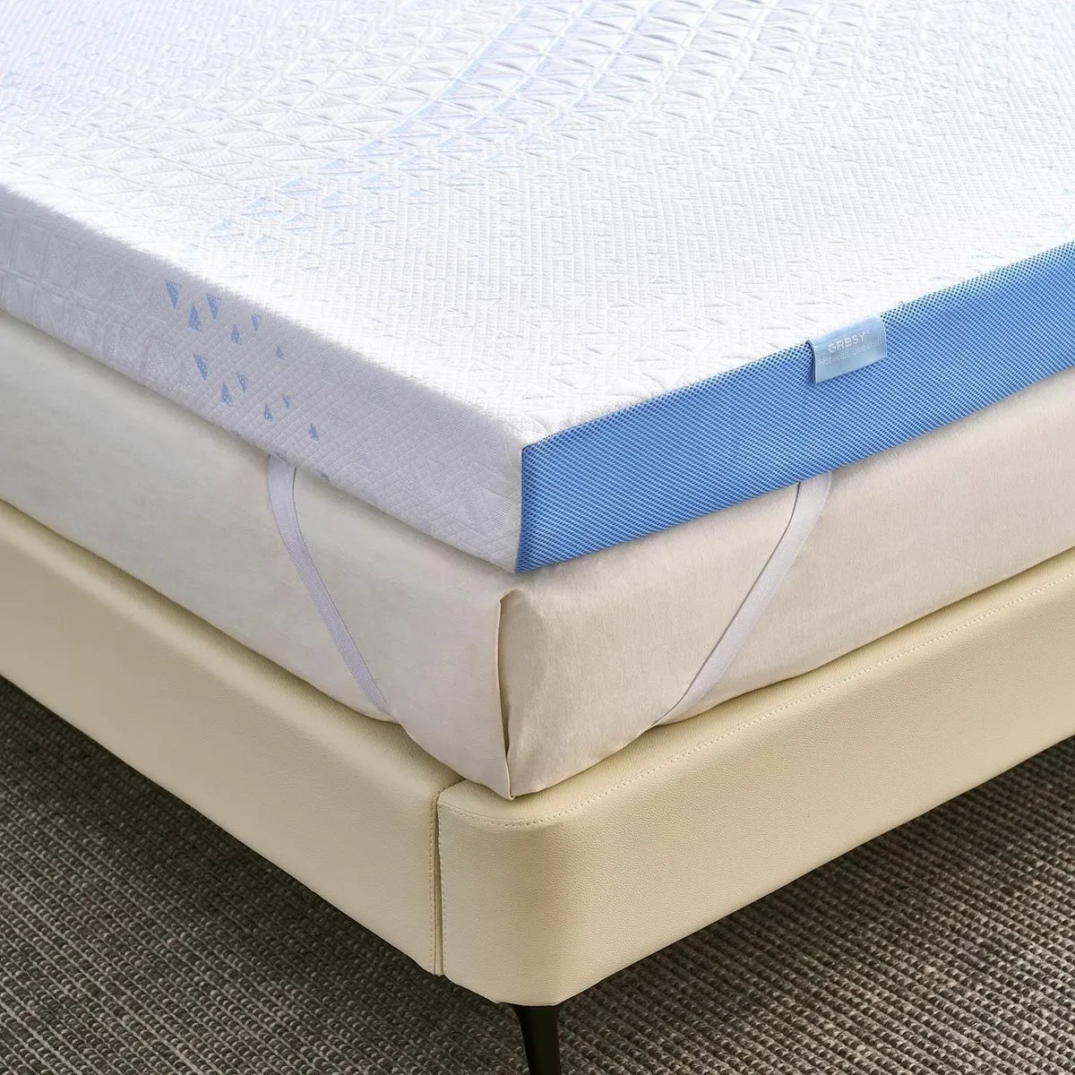 Gel Memory Foam Mattress Topper Double Bed Dual - Image 1