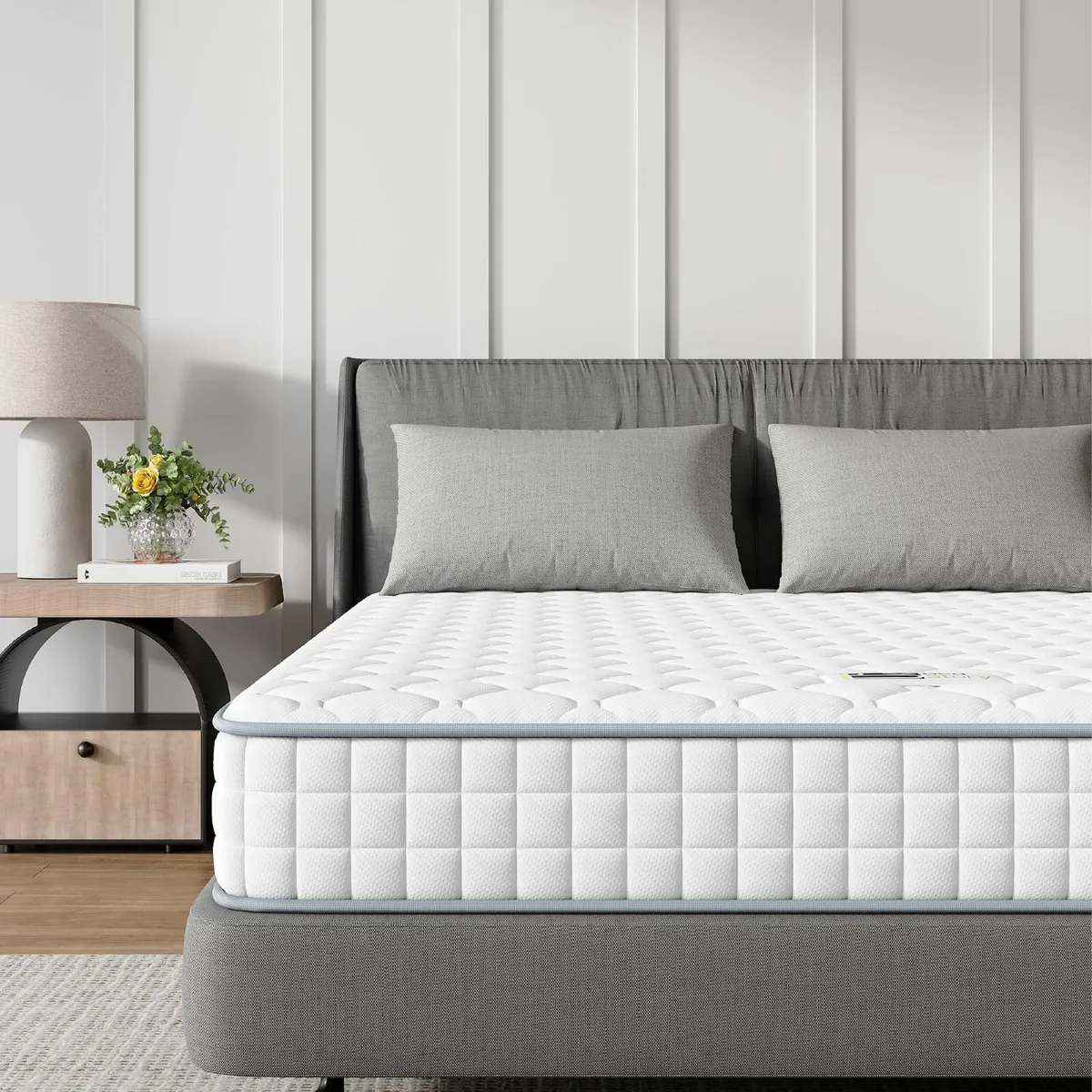 3FT Single Mattress Sleeping Sprung Medium Firm - Image 1