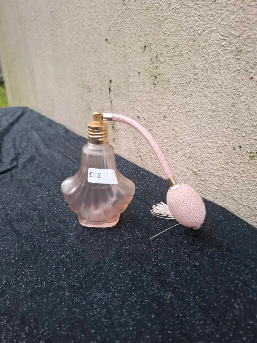 Vintage glass perfume bottle postage possible