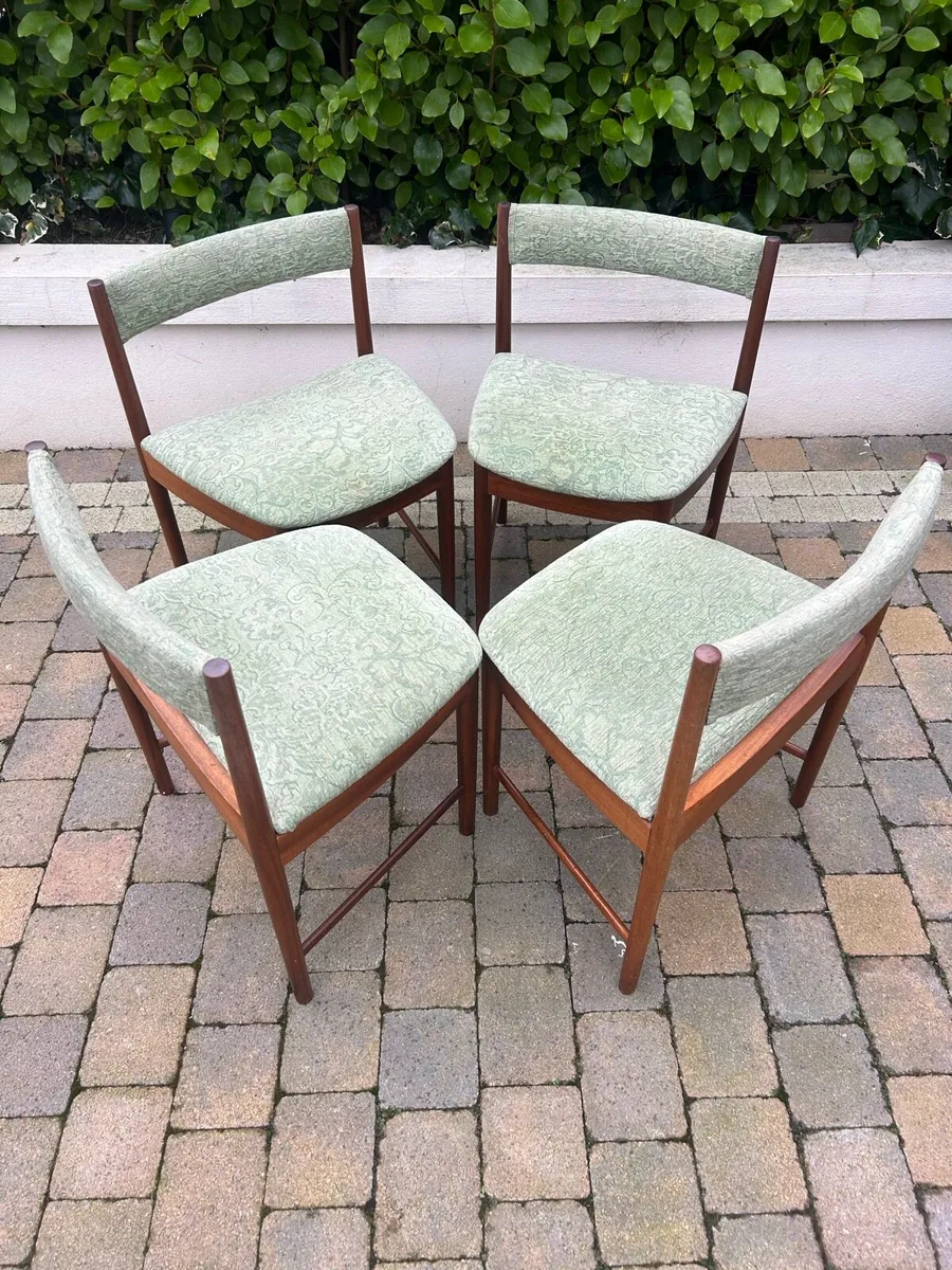 McIntosh mid century teak chair set retro vintage - Image 1