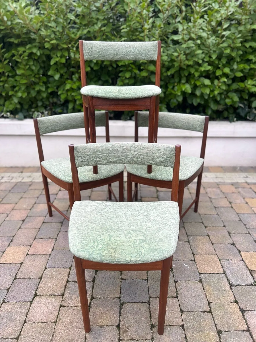 McIntosh mid century teak chair set retro vintage - Image 2