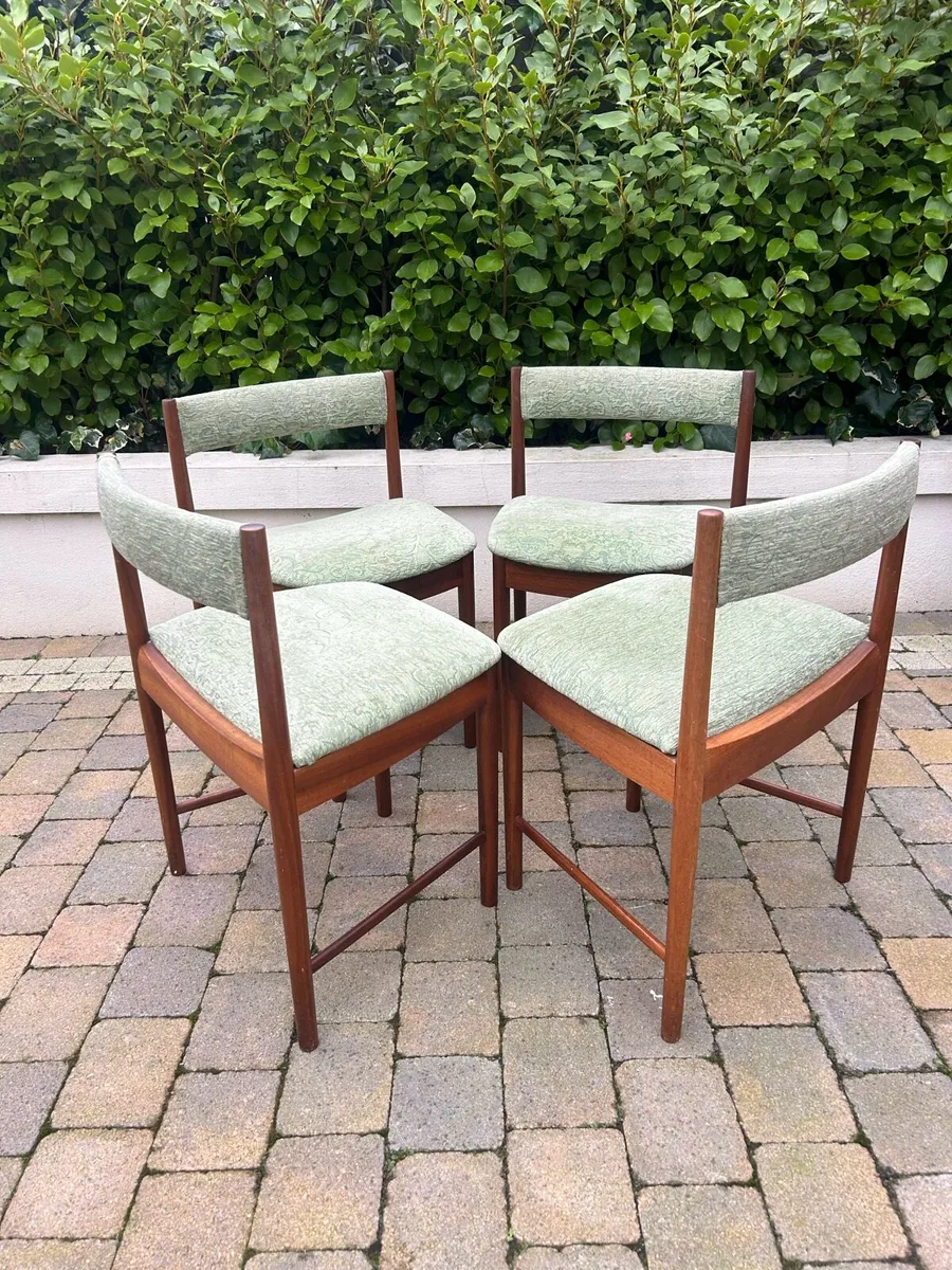 McIntosh mid century teak chair set retro vintage - Image 4