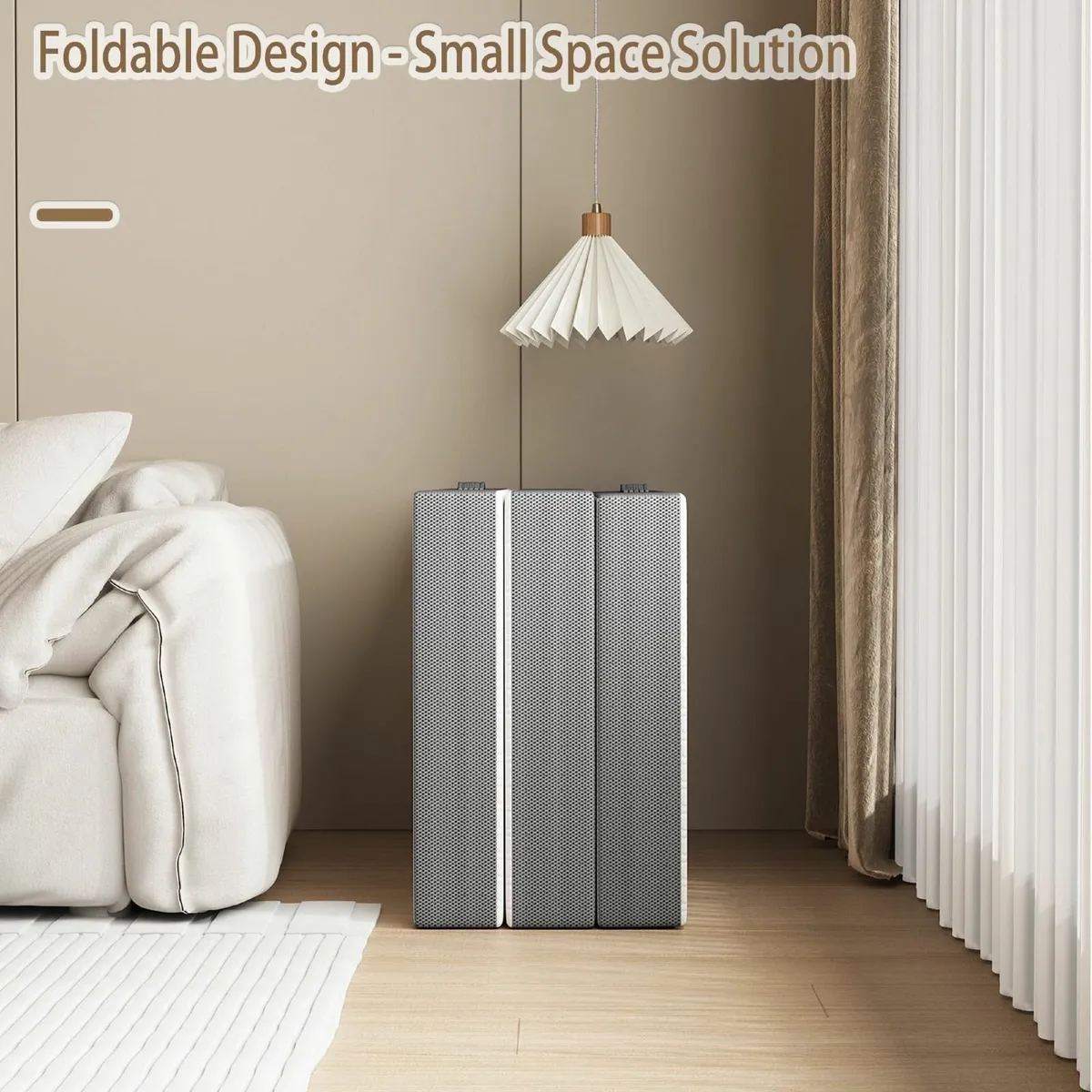 Folding Mattress Single 10CM Trifold Guest with - Image 4