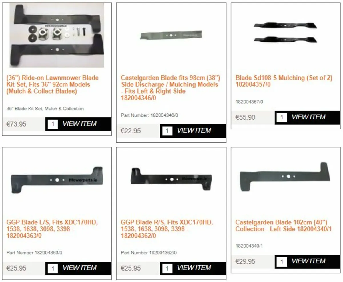 Castelgarden Mountfield Stiga Honda Parts - Image 4