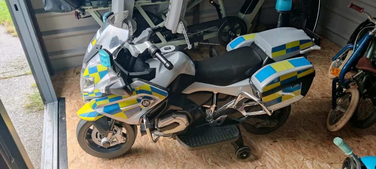 12v Kids Police Bike - Image 1