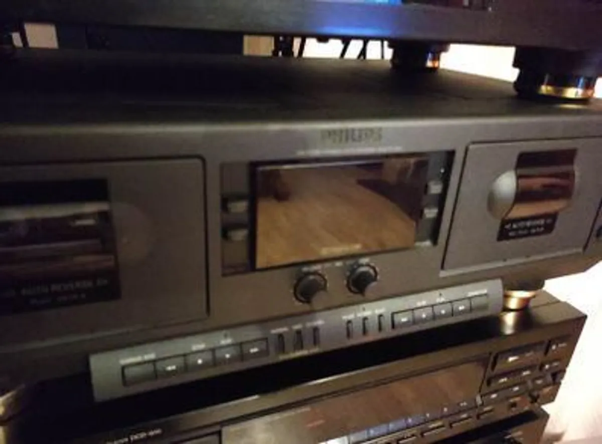 Last Price - Perfect Condition Amazing Vintage - Philips Tape Double Deck Fc-911- Hifi Dolby 900 Series Vintage Super Top - Image 4