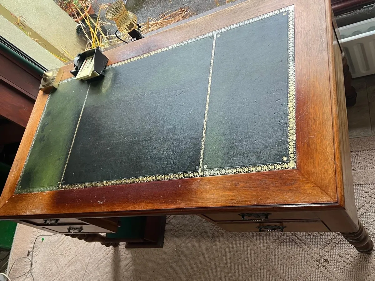 Antique writers desk, bureau - Image 4
