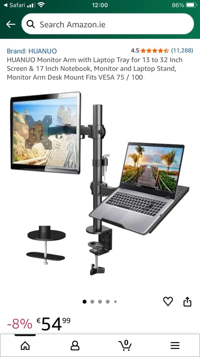 Monitor and Laptop desk holder - Image 1
