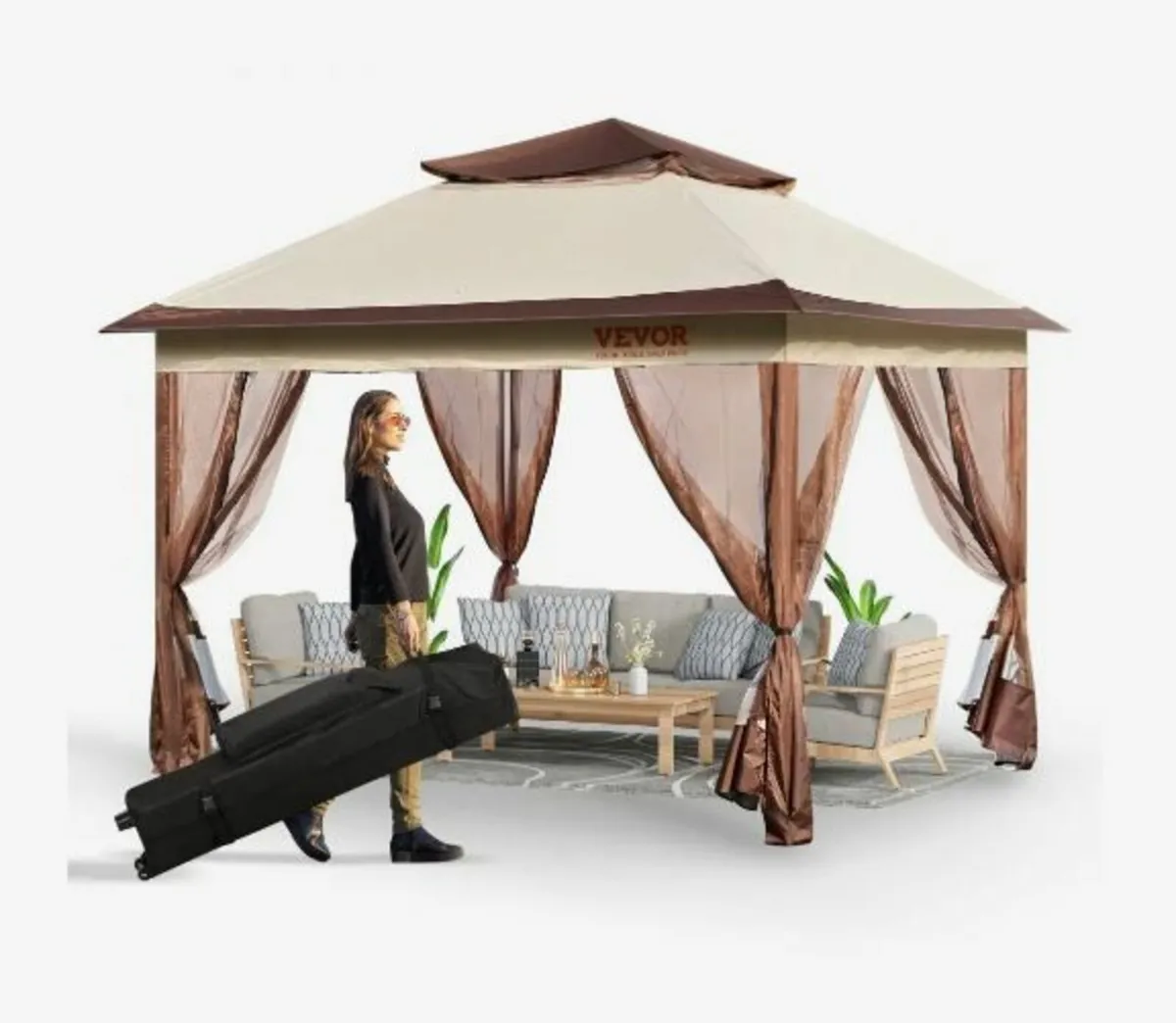 Patio Gazebo, 11 x 11 FT Pop up Gazebo - Image 1