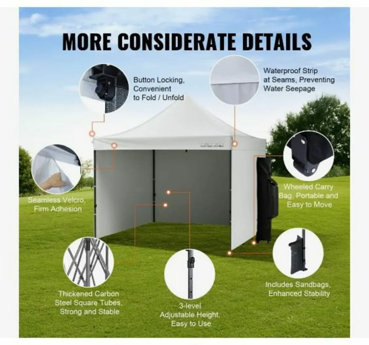 Pop Up Canopy Tent Outdoor Gazebo - Image 4