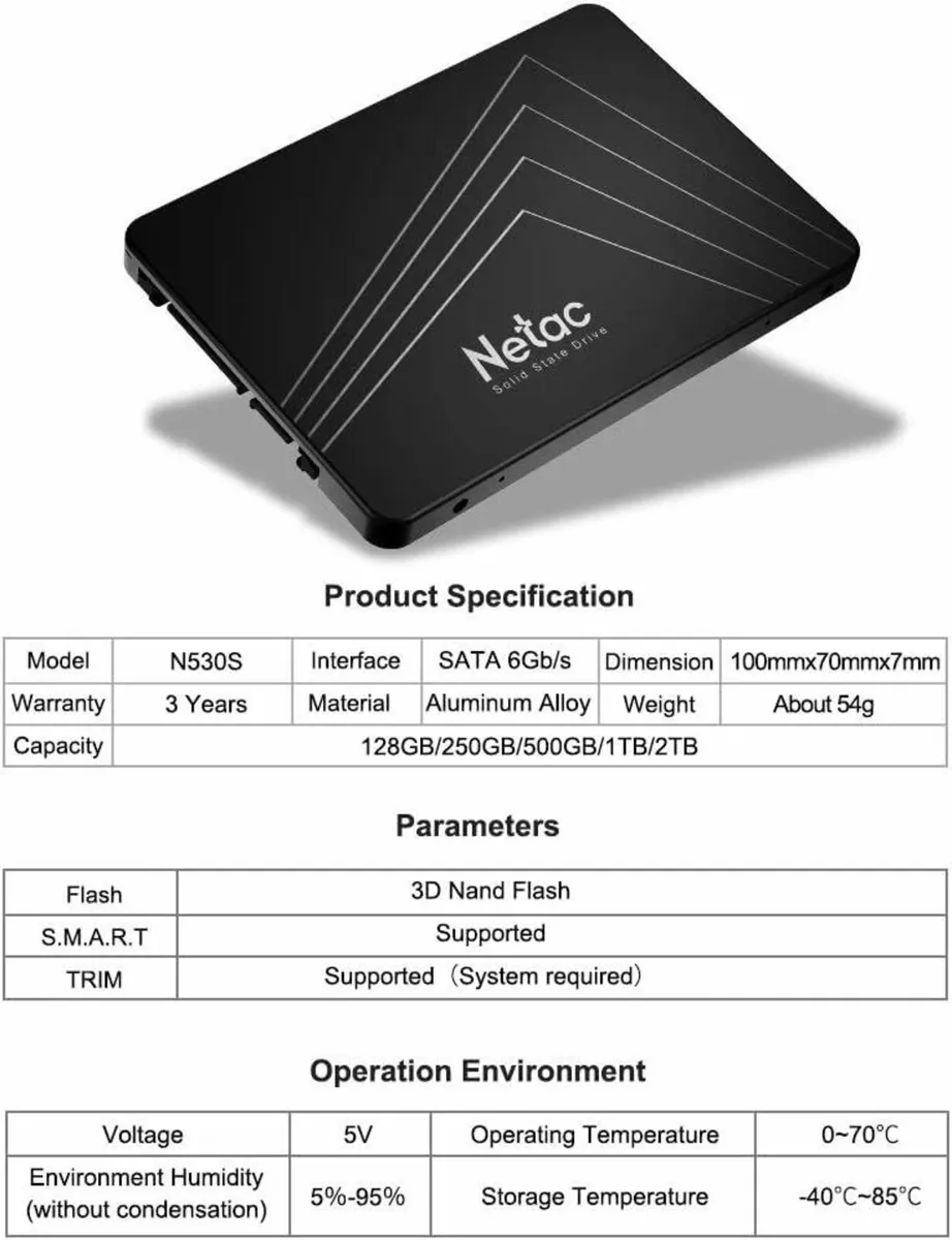 Branded Netac SSD 240 GB still sealed - Image 4